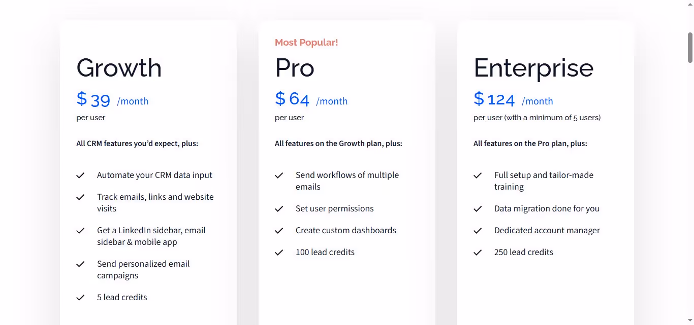 Salesflare pricing