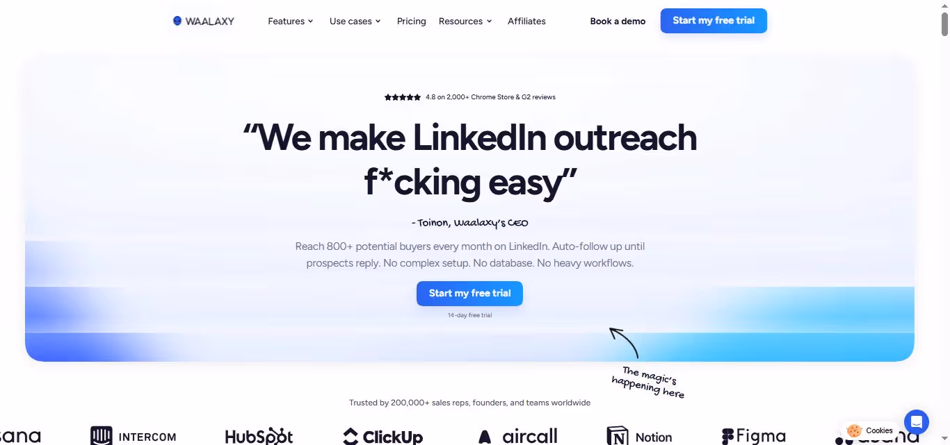 Make LinkedIn your #1 acquisition channel with Waalaxy.