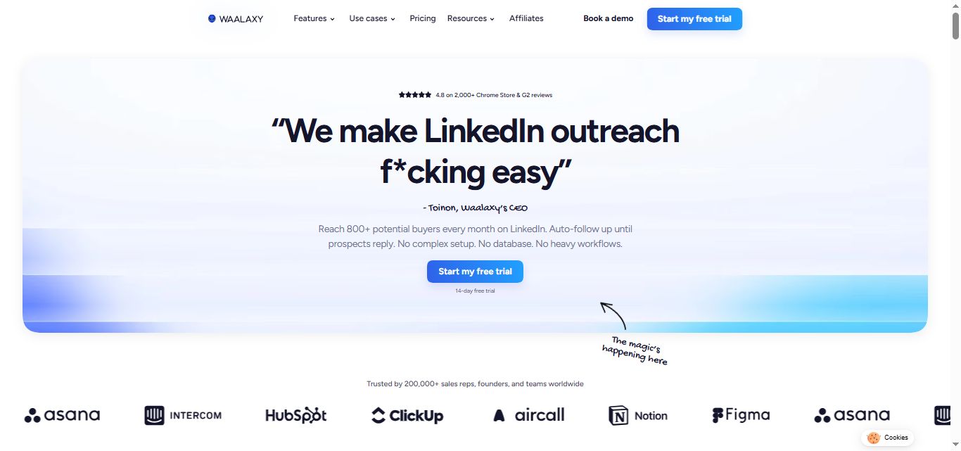 Waalaxy LinkedIn acquisition channel.