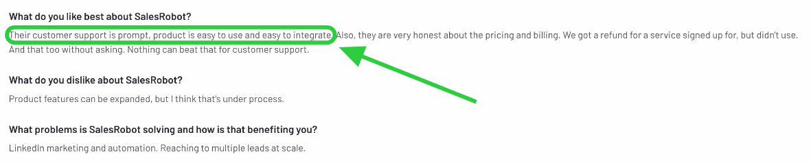 Positive feedback highlights customer support, product ease of use, and integration.