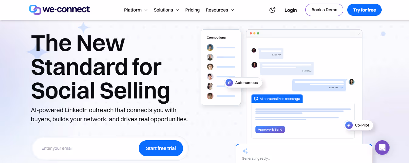 we-connect homepage