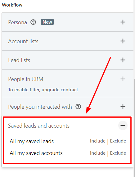 LinkedIn Sales Navigator Saved Searches and Account lists