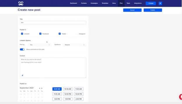 Meet alfred post scheduling feature