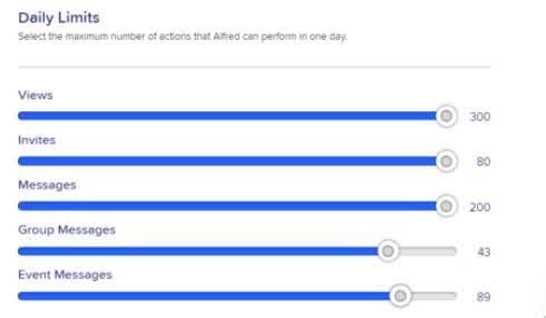 Meet alfred daily limits