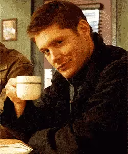 HOT GUY DRINKING COFFEEE