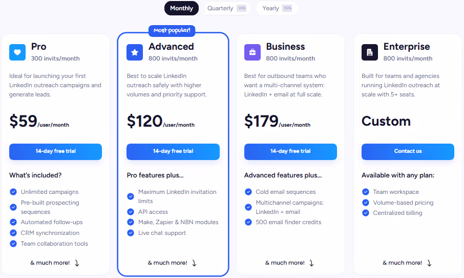 waalaxy pricing