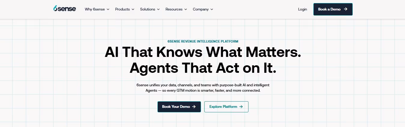 6sense homepage