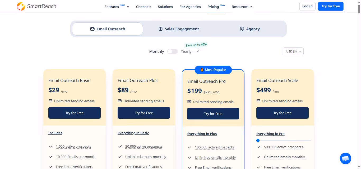smartreach email price