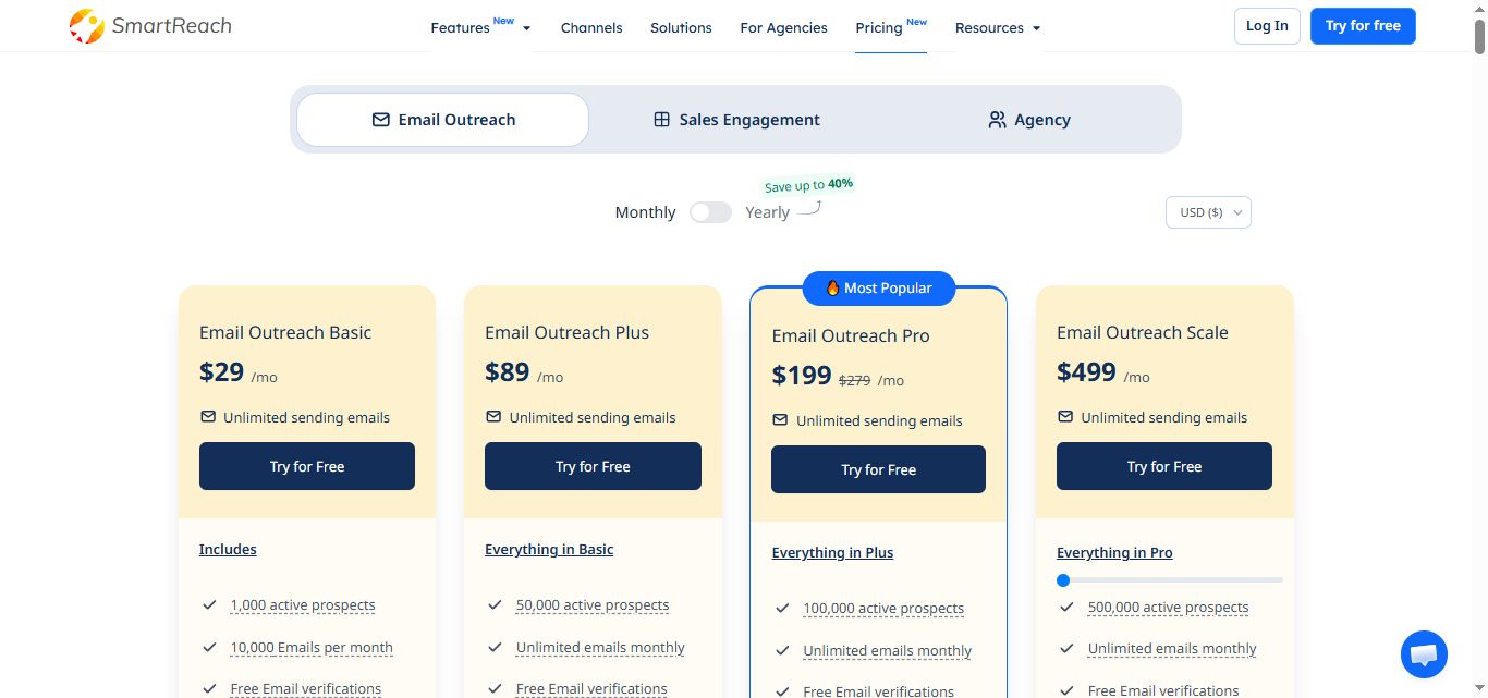 smartreach email price