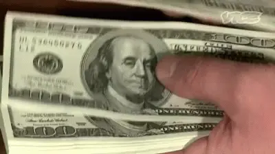 gif of counting  money