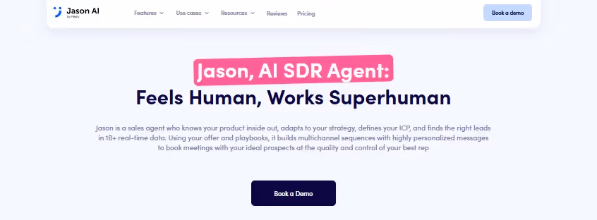 Jason AI logo and slogan.