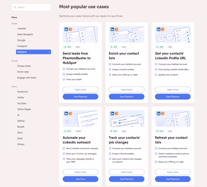 Driiply's most popular use cases for optimizing sales funnels.