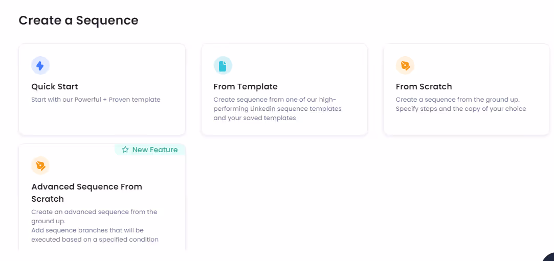 options to create customized automated sequence in SalesRobot