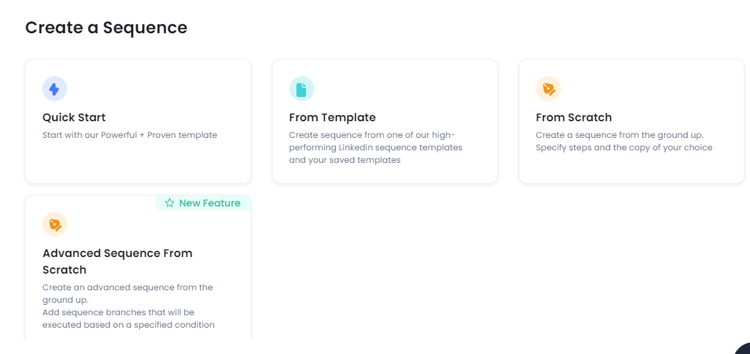 options to create customized automated sequence in SalesRobot