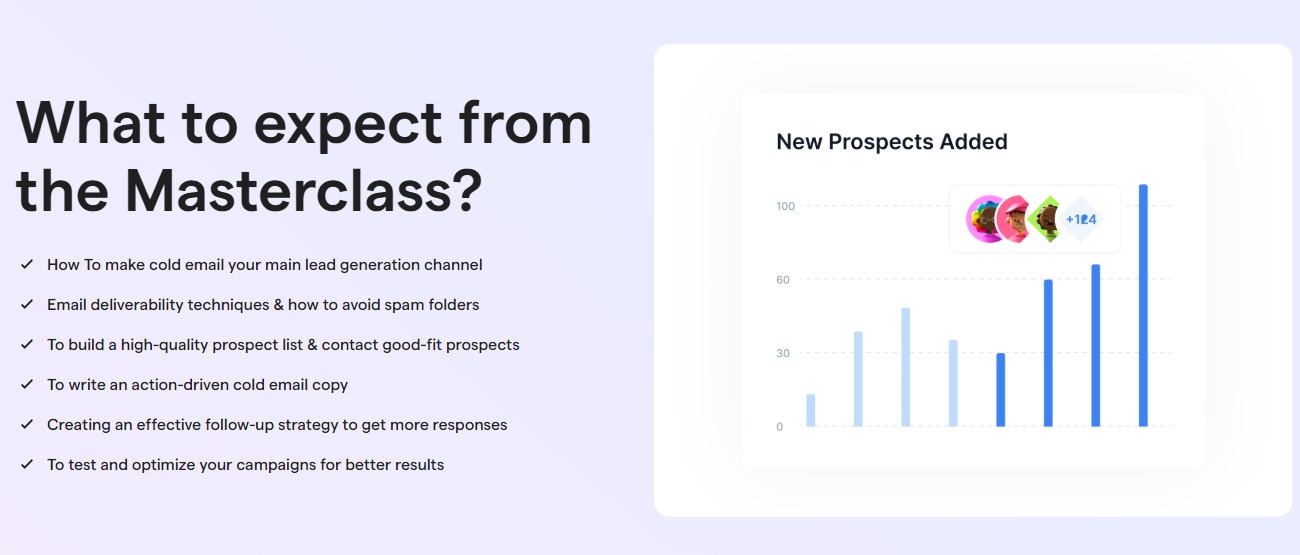 Cold email masterclass by Saleshandy