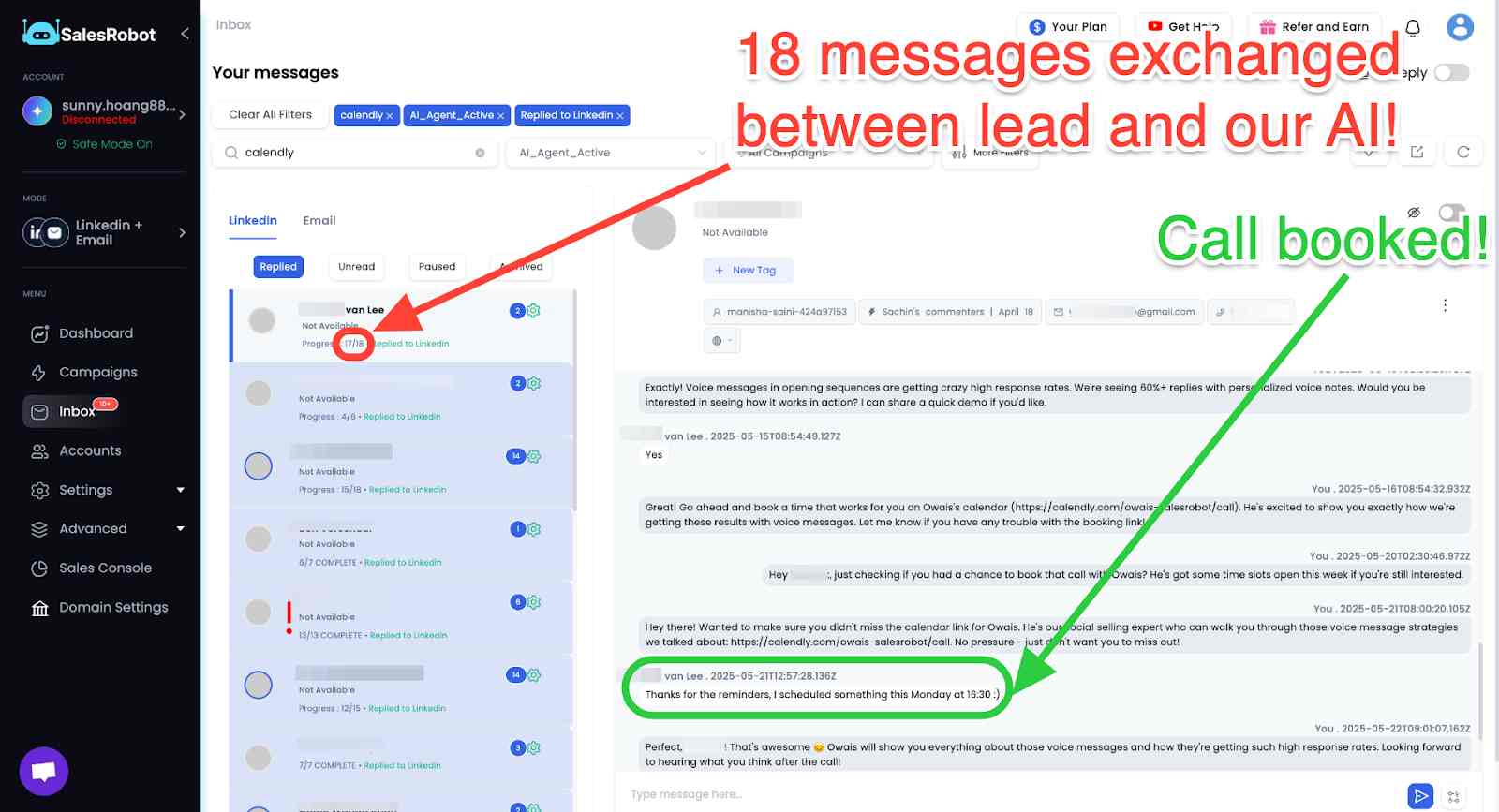 SalesRobot's AI Inbox Manager