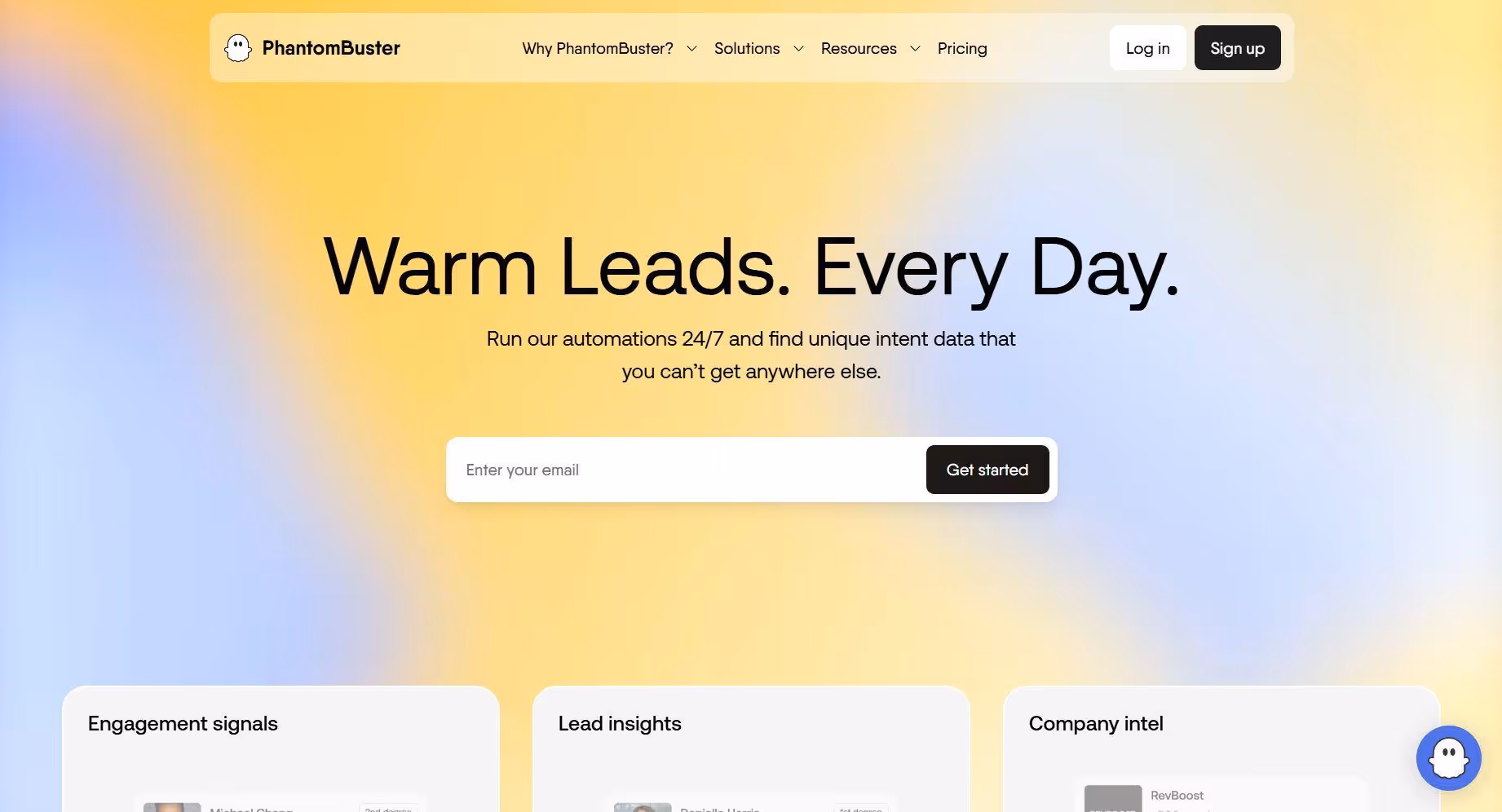 Phantombuster homepage