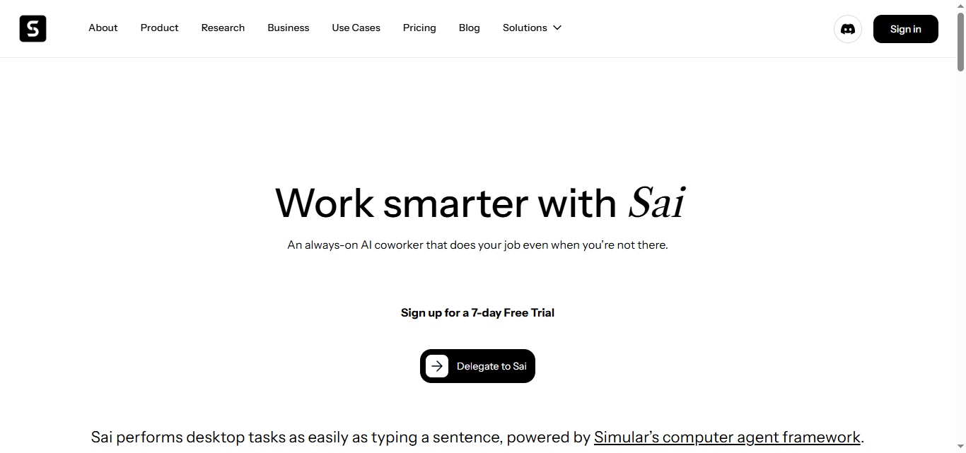 Sai logo in the top left corner.