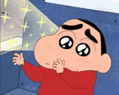 Shinchan eyes sparkling