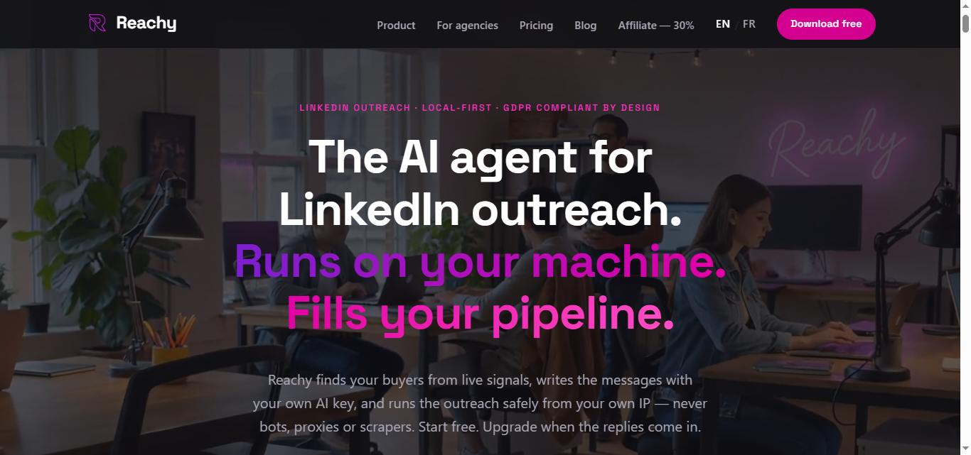 reachy homepage