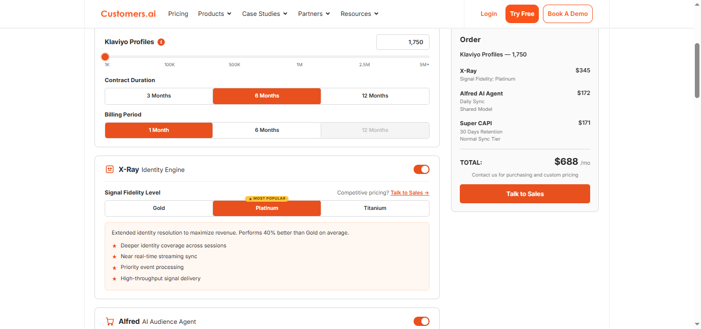 customers ai pricing