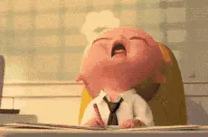 Baby yawn