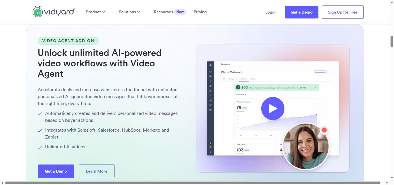 video messages in vidyard