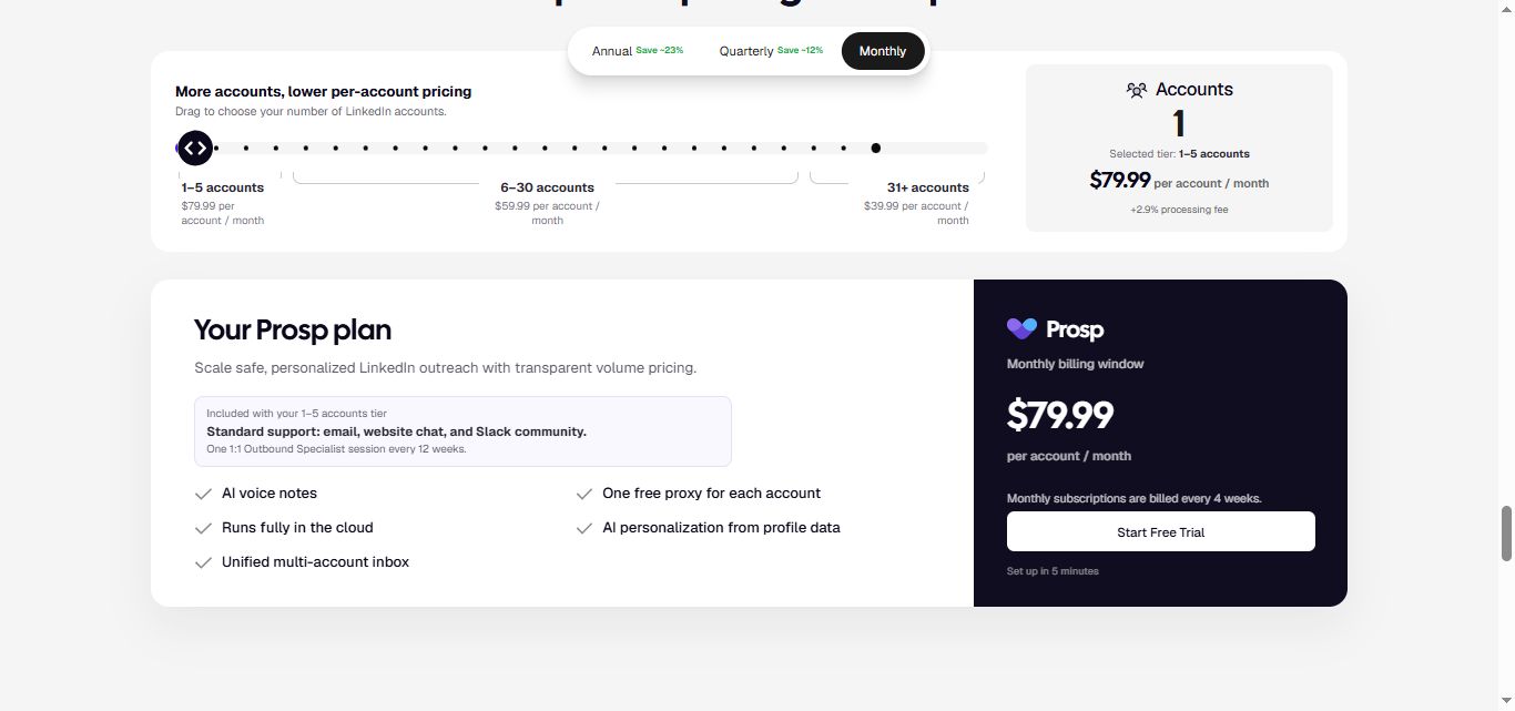 prosp pricing