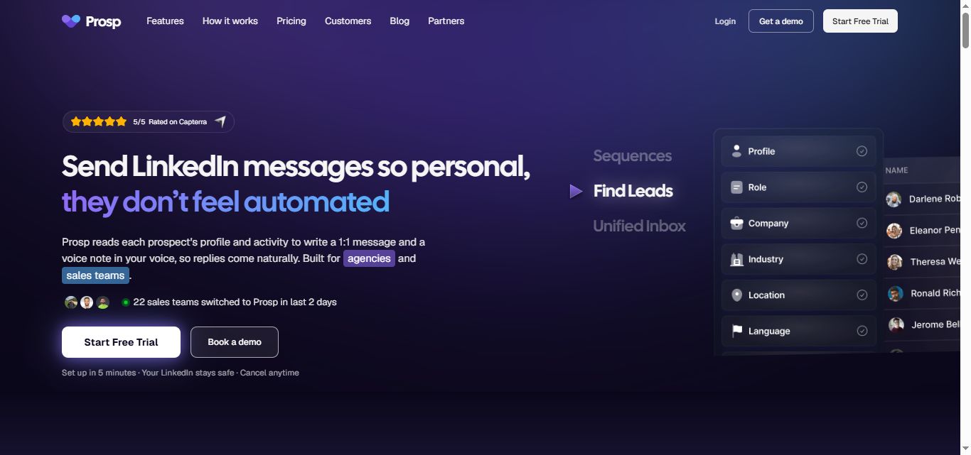 prosp homepage