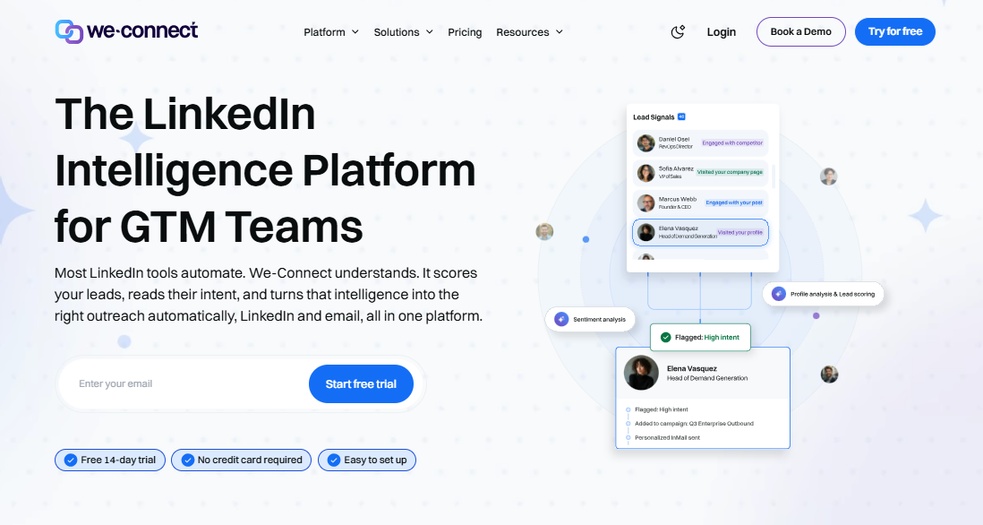 we connect homepage