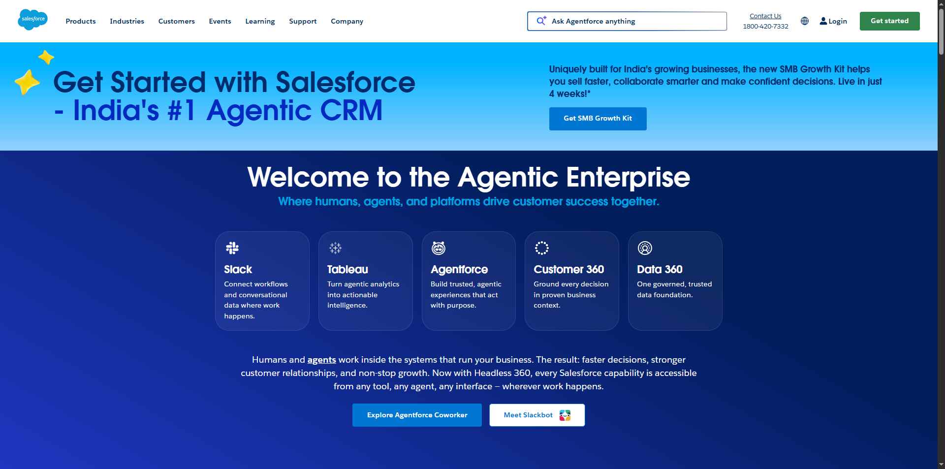 salesforce sales cloud homepage