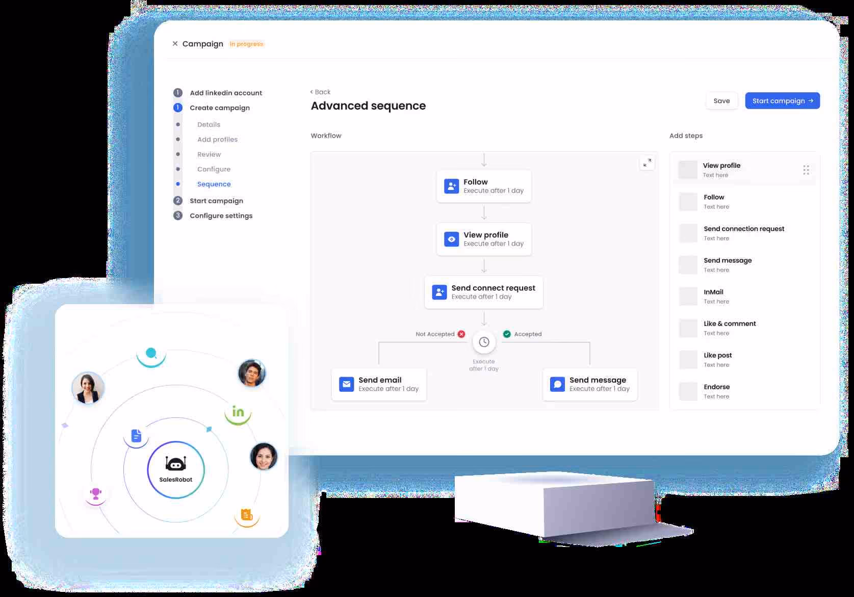 SalesRobot advanced sequence