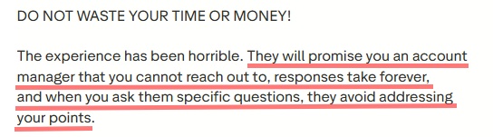 negative review of sendx