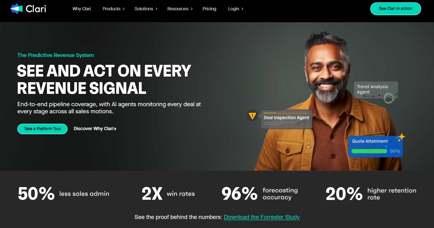 Clari homepage