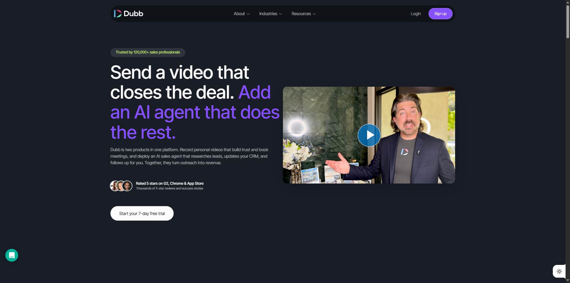 dubb video homepage