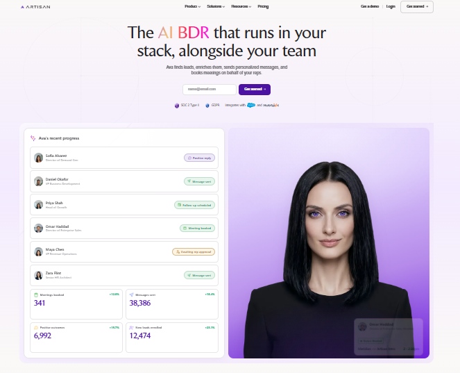 artisan homepage