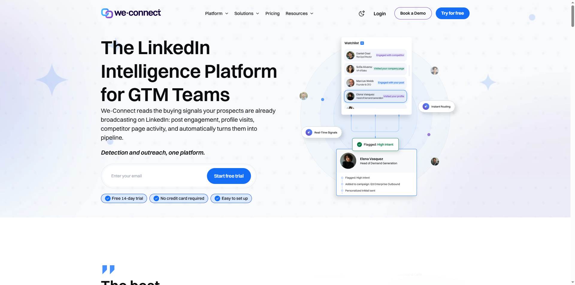weconnect homepage