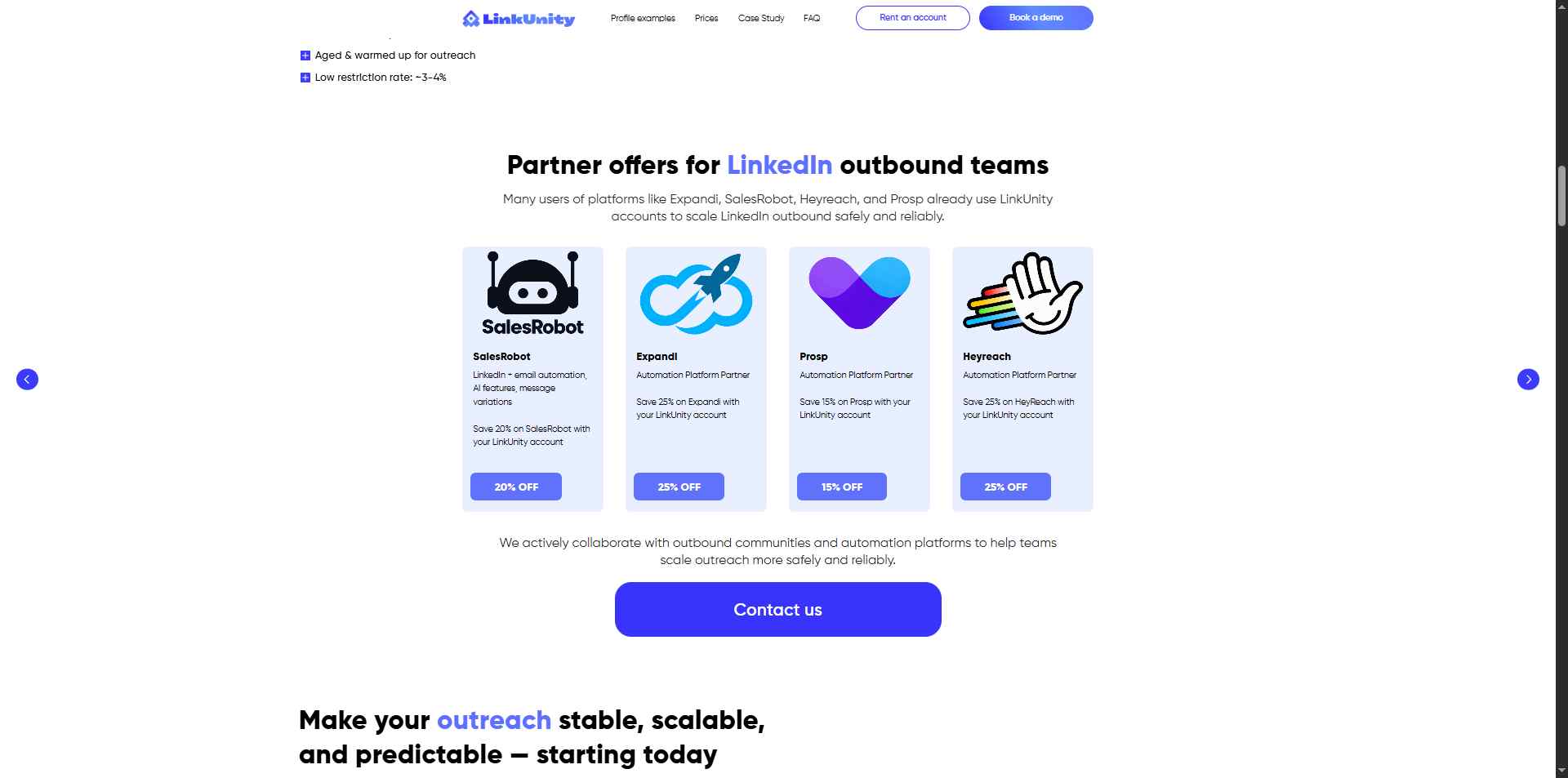 linkunity and salesrobot collab