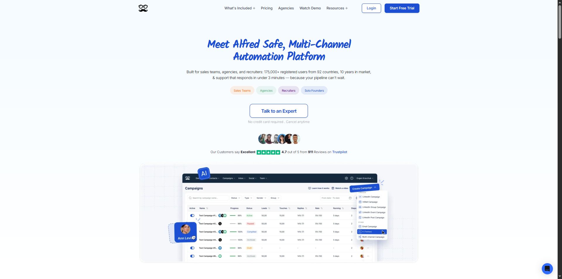 meet alfred homepage
