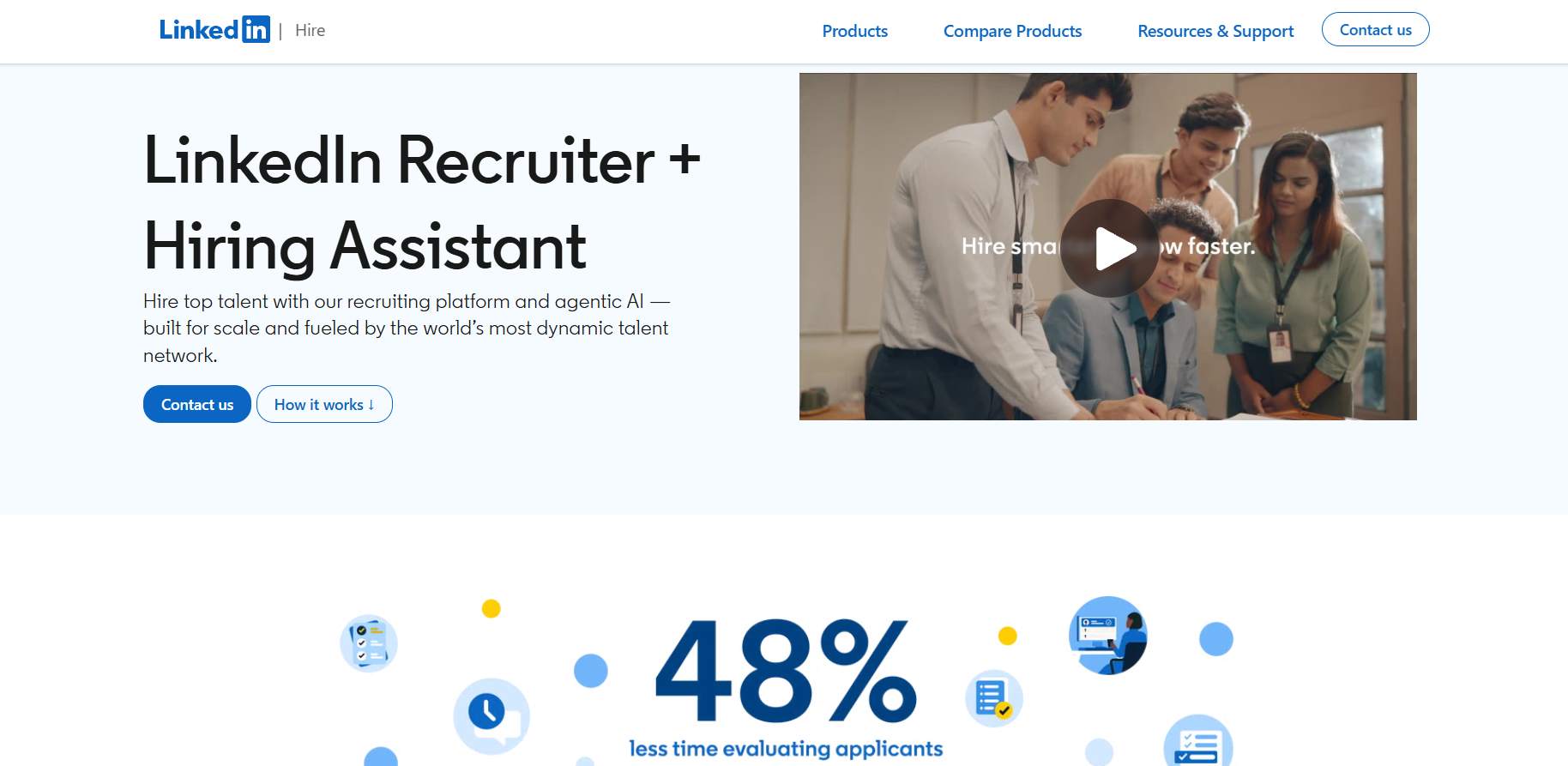 LinkedIn Recruiter homepage