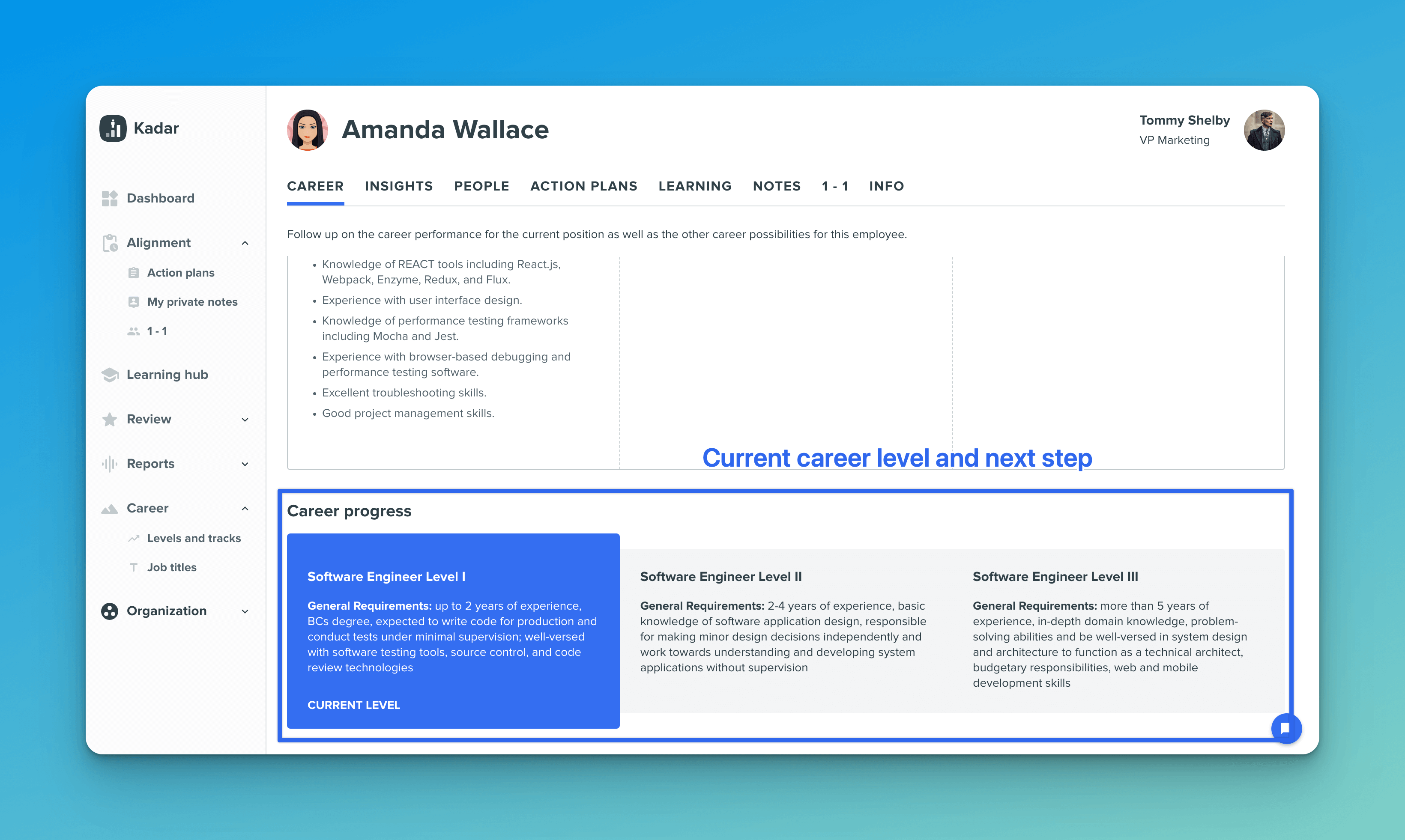 Kadar Employee Profile