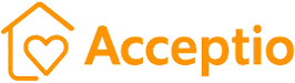 Acceptio orange logotyp