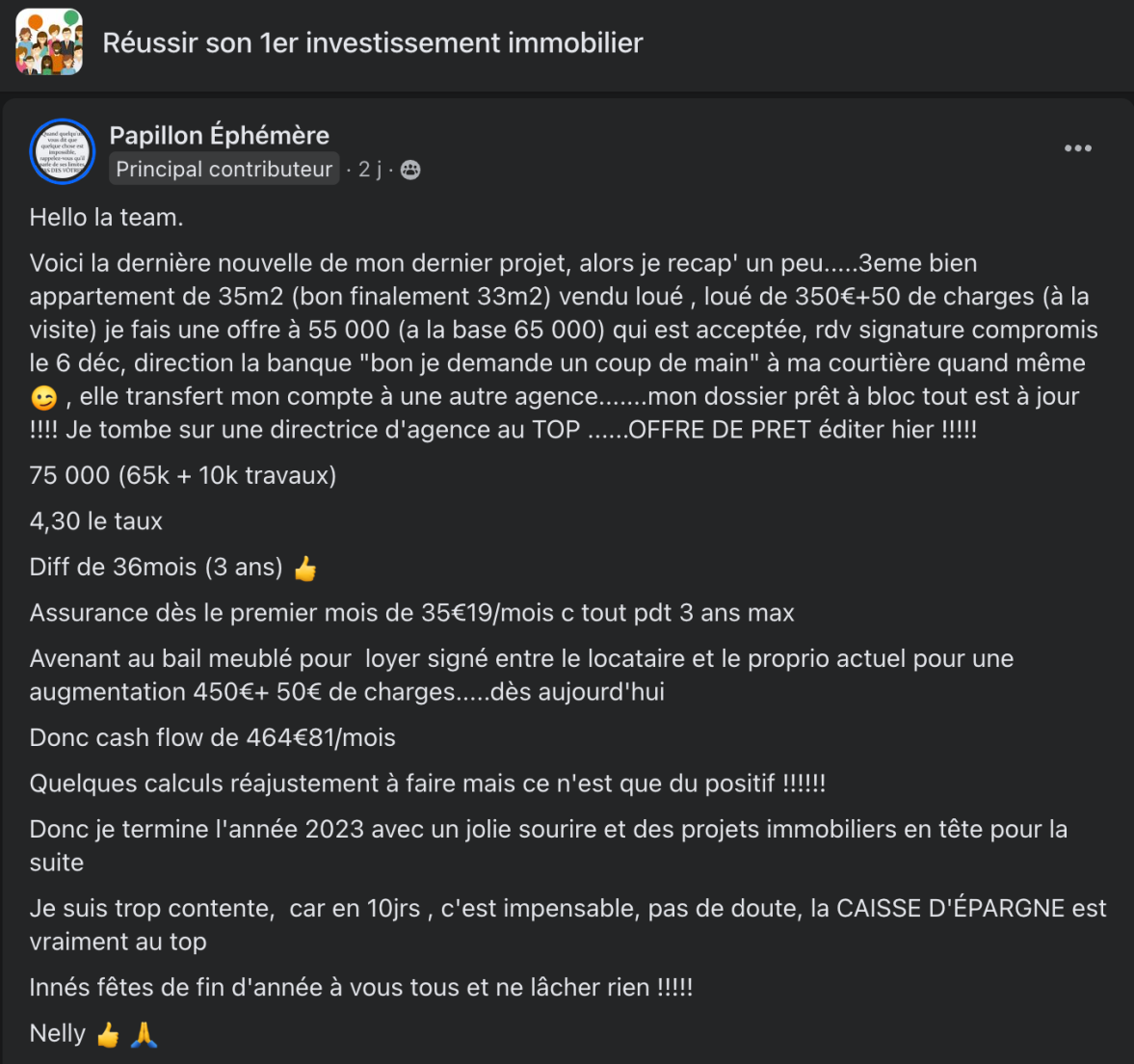 Retour d’expérience d’un élève de la formation Immo Academy décrivant son parcours et ses premiers résultats.