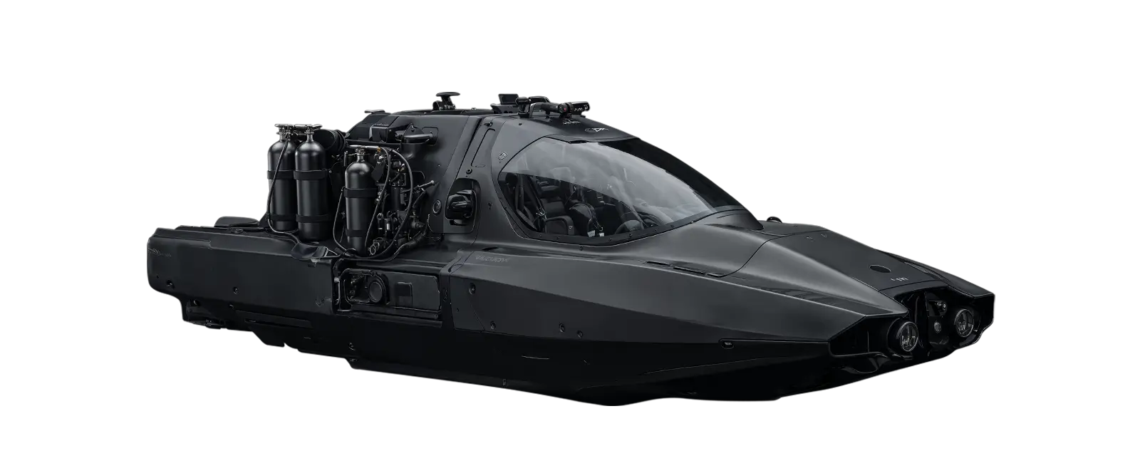 Ultra-realistic depiction side view of Proteus SDV mini-submarine for card game Tide of Steel