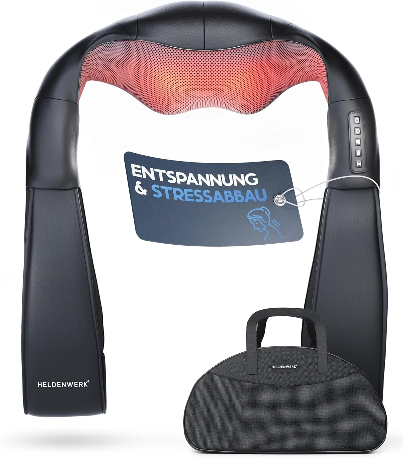 Massagegerät Schulter Nackenmassagegerät mit Wärme, Shiatsu Massagegerät mit 4D-Massage von tiefem Gewebe, Massage für Nacken, Rücken, Schulter, Beine, Füße