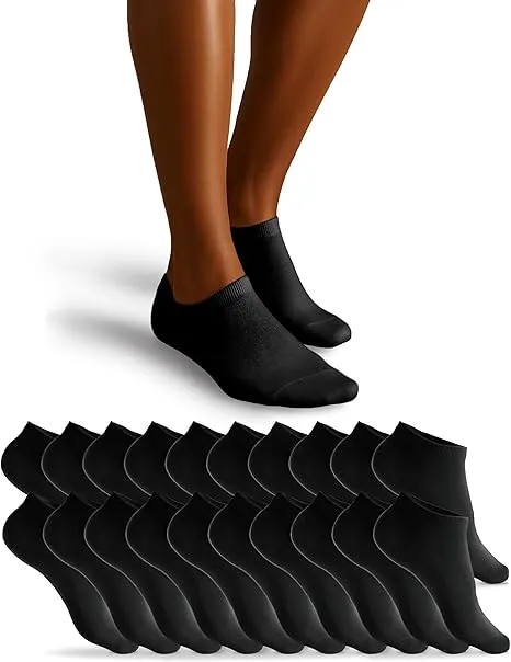 Sneaker Socken Damen Herren 10 Paar I Kurze Socken mit atmungsaktiver Baumwolle I Kurzsocken Set Unisex Sportsocken Gr. 35-50