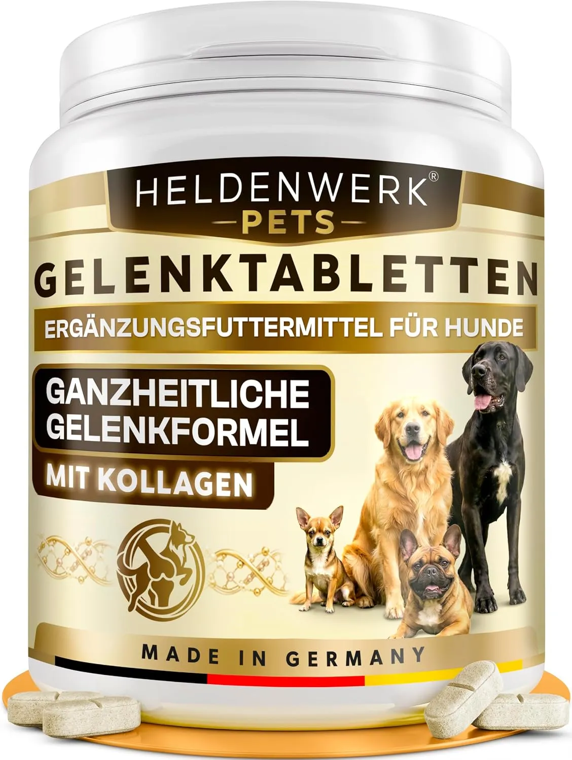 Gelenktabletten Hund LABORGEPRÜFT mit GRÜNLIPPMUSCHEL 100 Stück