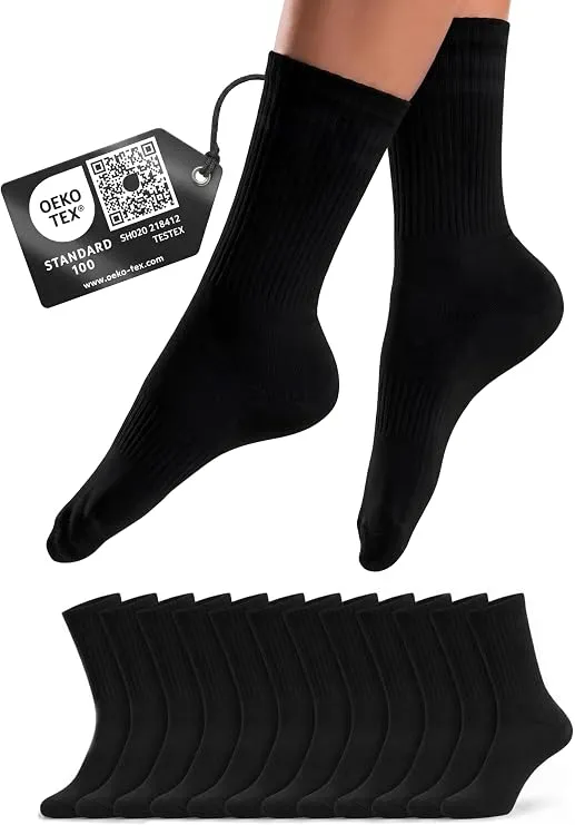 Herren Tennissocken Premium 6 Paar aus atmungsaktiver Baumwolle