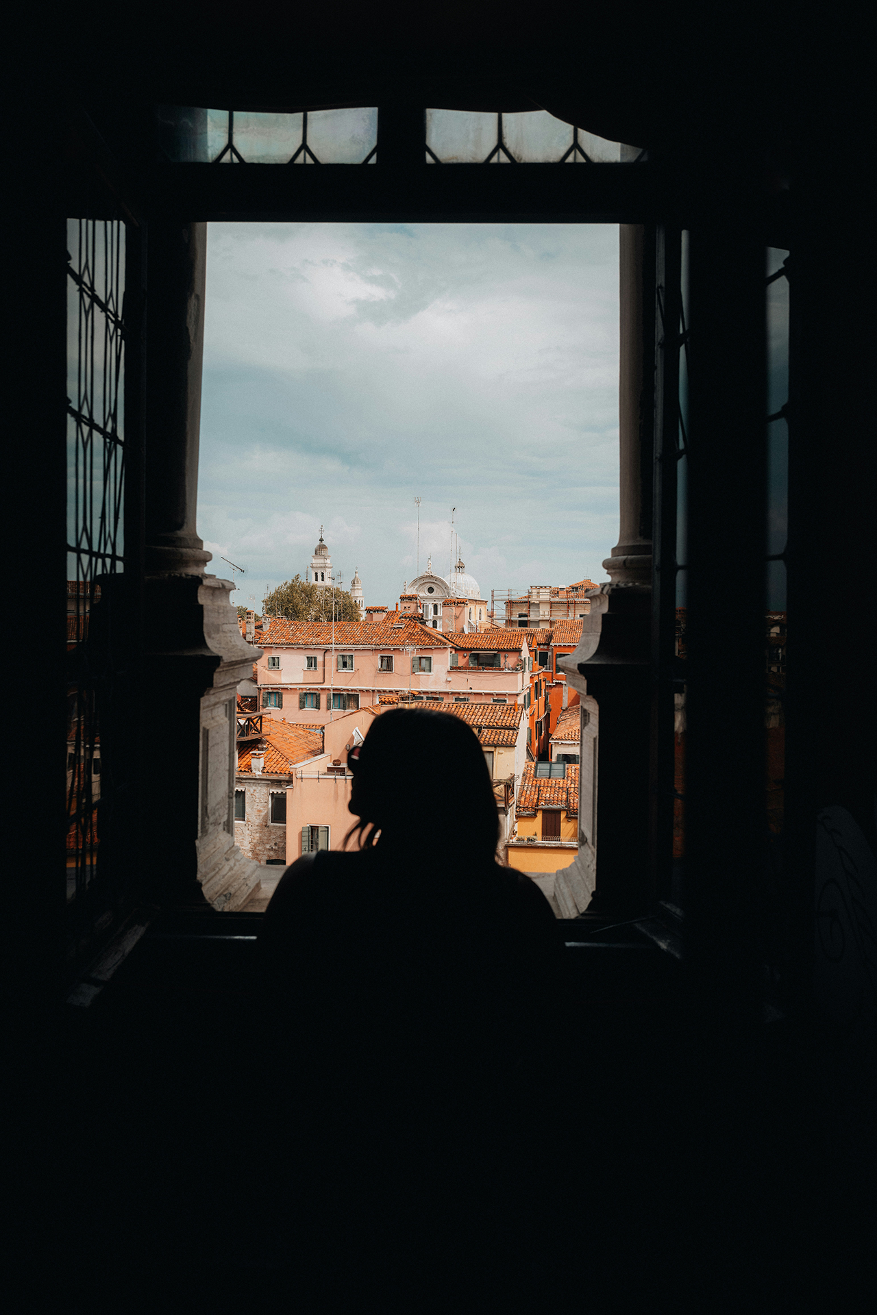 View from a hotel window in Venice