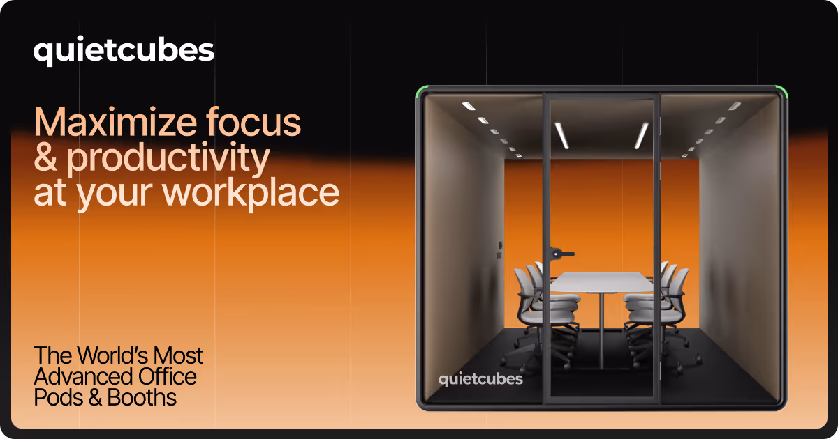 QuietCubes offers high-quality, soundproof pods designed for focus and privacy. Their modular booths provide quiet workspaces for offices, homes, and public environments.